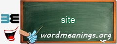 WordMeaning blackboard for site